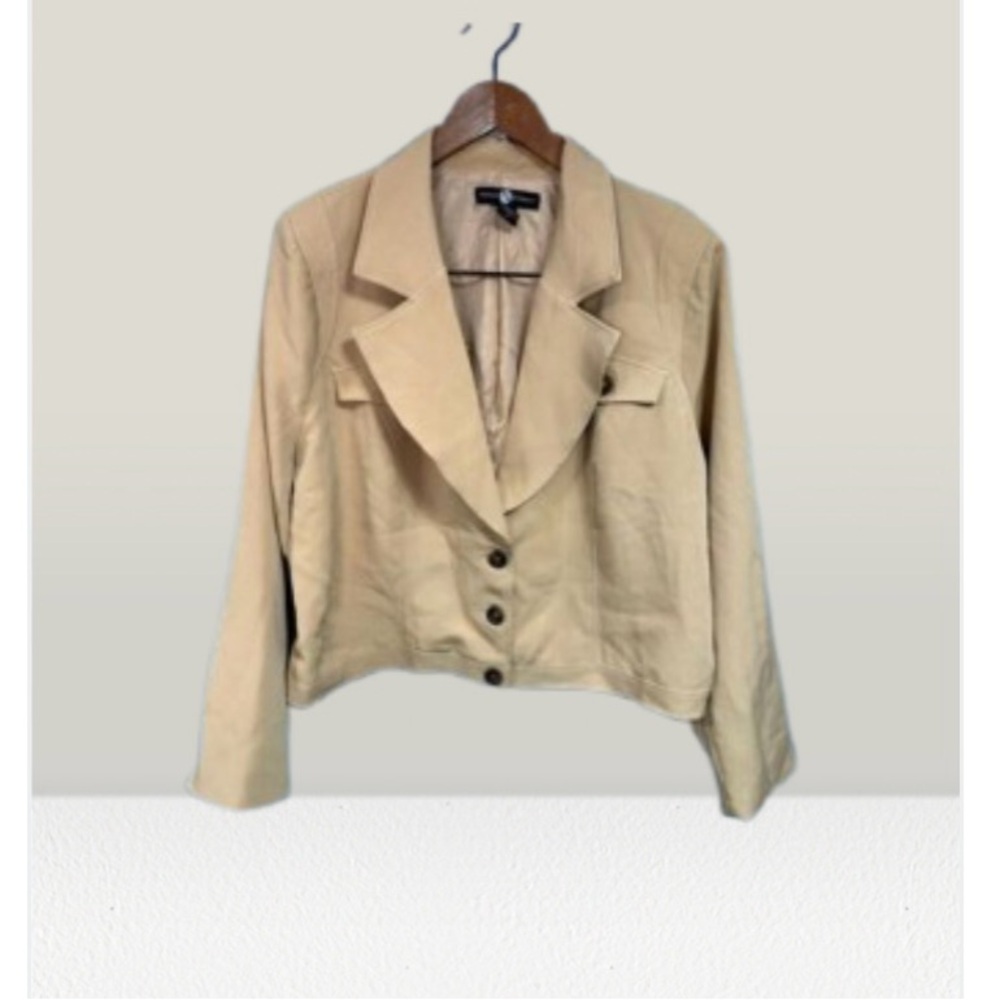 Ashley Stewart Women’s Plus Jacket sz 18 Moto Fitted Stretch #E924
